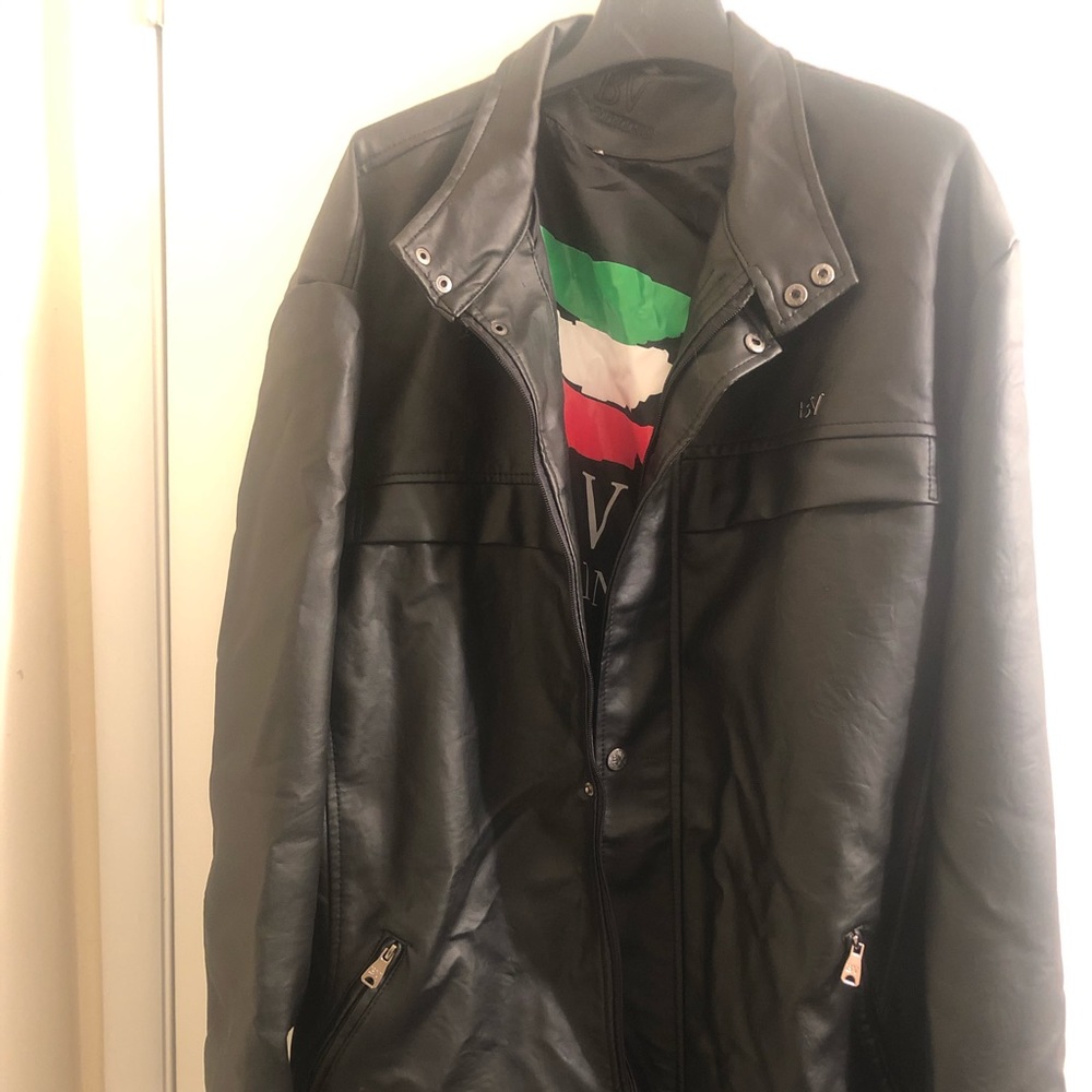 Luxury black Italian Leather Jacket